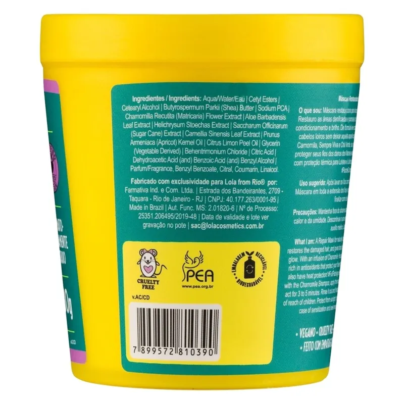 Bild 3 för Lola from Rio Camomila Repair Blonde Mask 230 g