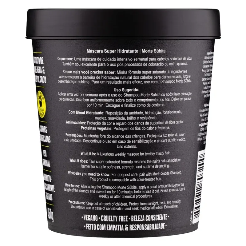 Bild 4 för Lola from Rio Morte Subita Moisturizing Mask 450 ml