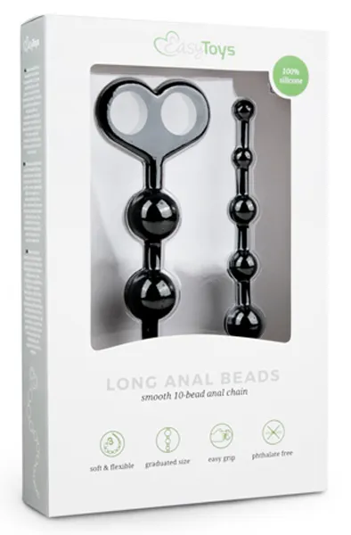 Bild 2 för Long Anal Beads Black