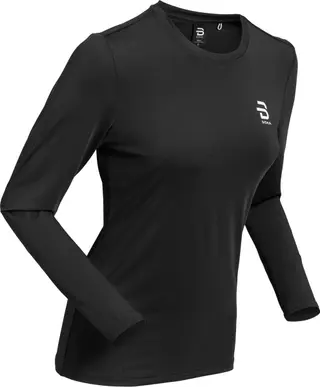 Produktfoto för Long Sleeve Tempo Wmn, Black, M,  Träningströjor