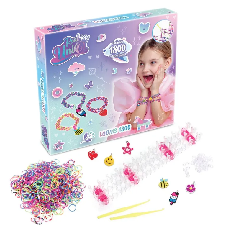 Alternativ bild 0 för Loom Bands Kit craft set, 1800 pieces