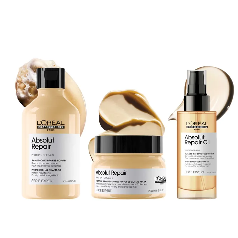 Bild 2 för Loreal Absolut Repair  Protein + Gold Quinoa Mask 250 ml