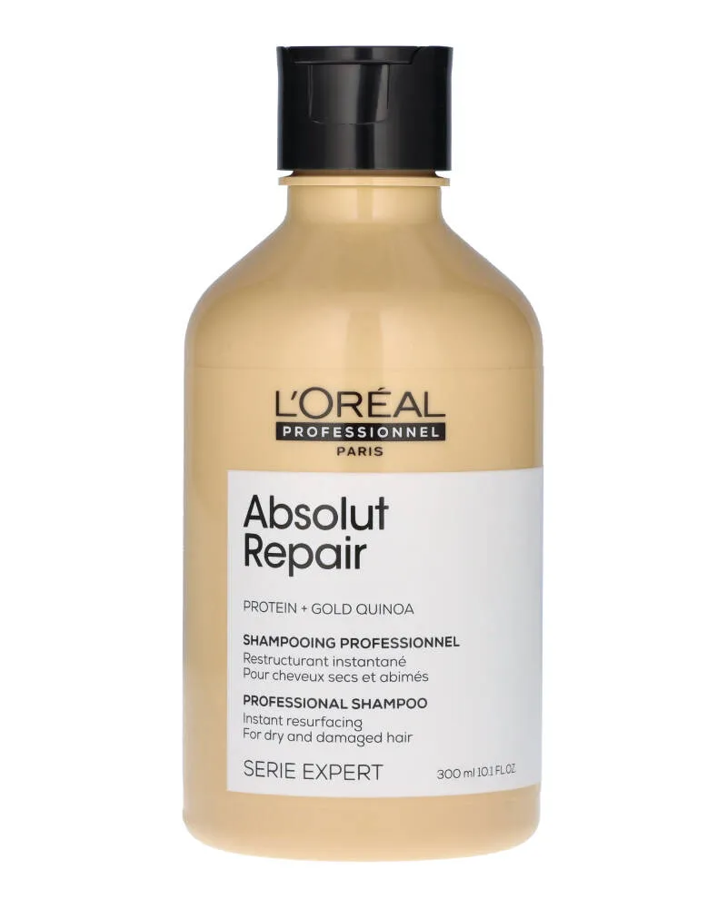 Bild 2 för Loreal Absolut Repair  Protein + Gold Quinoa Shampoo 300 ml