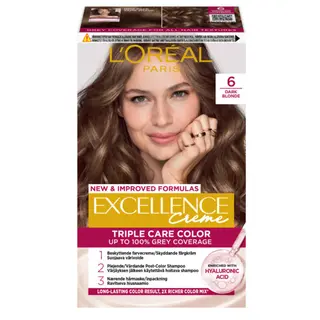 Produktfoto för Loreal Paris Excellence Crème Triple Care Color 6 Dark Blonde