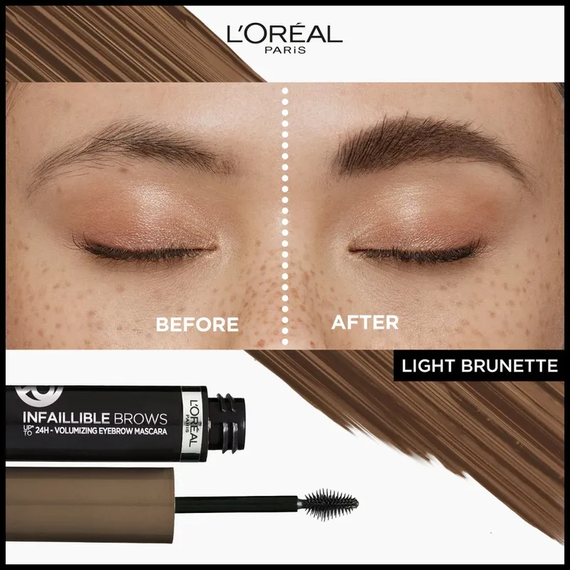 Bild 4 för Loreal Paris Infaillible Brows 24H Volumizing Eyebrow Mascara 5.0 Ligh
