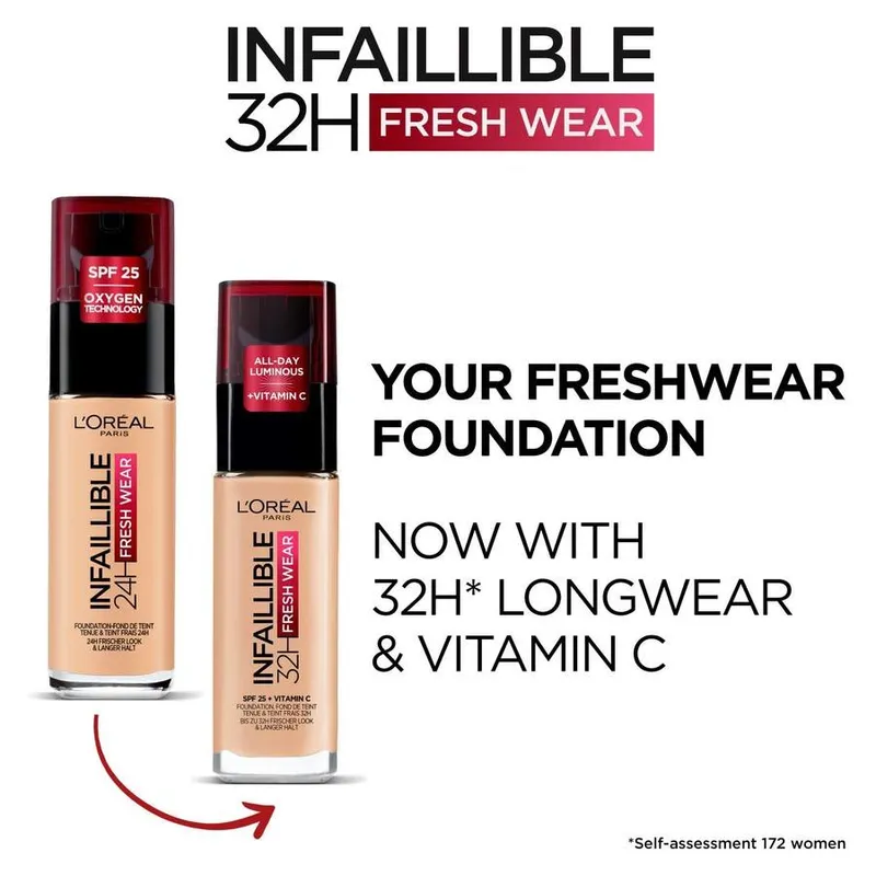 Bild 7 för Loreal Paris Infaillible  Fresh Wear 32H Liquid Foundation 130 True Be