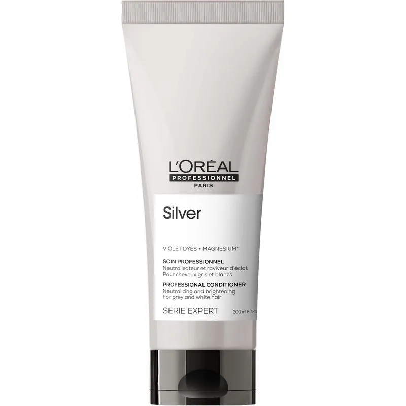 Bild 1 för L`Oreal Professionnel Expert Series Silver Violet Dyes &amp  Magnesium Hair Conditioner, grått/vitt hår, 200ml