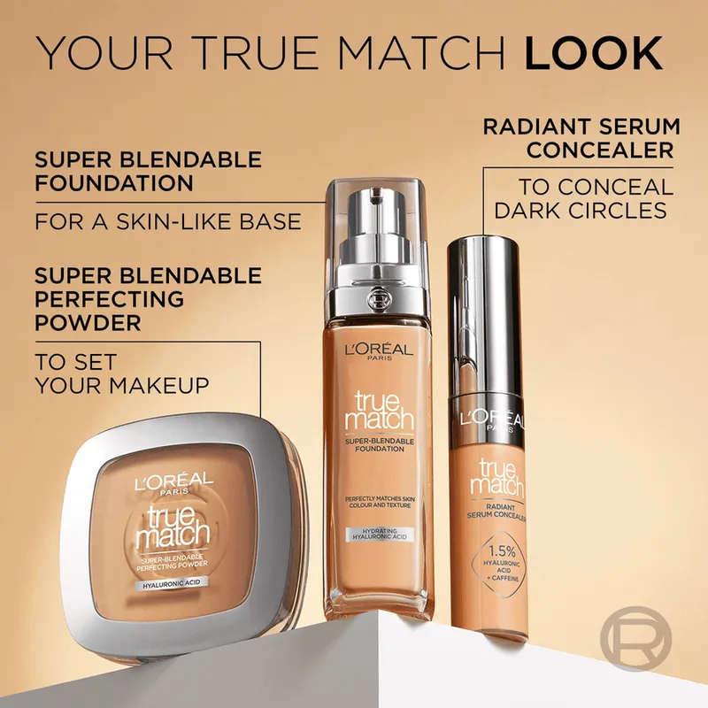 Bild 3 för Loreal True Match Foundation 1R/1C Rose Ivory 30 ml