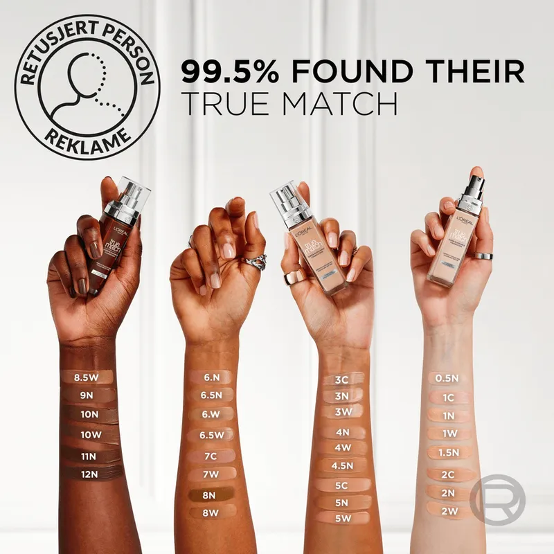 Bild 6 för Loreal True Match Foundation 1R/1C Rose Ivory 30 ml