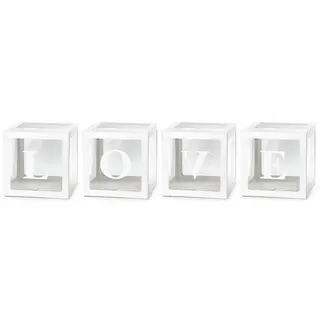 Produktfoto för LOVE balloon boxes white 30x30cm