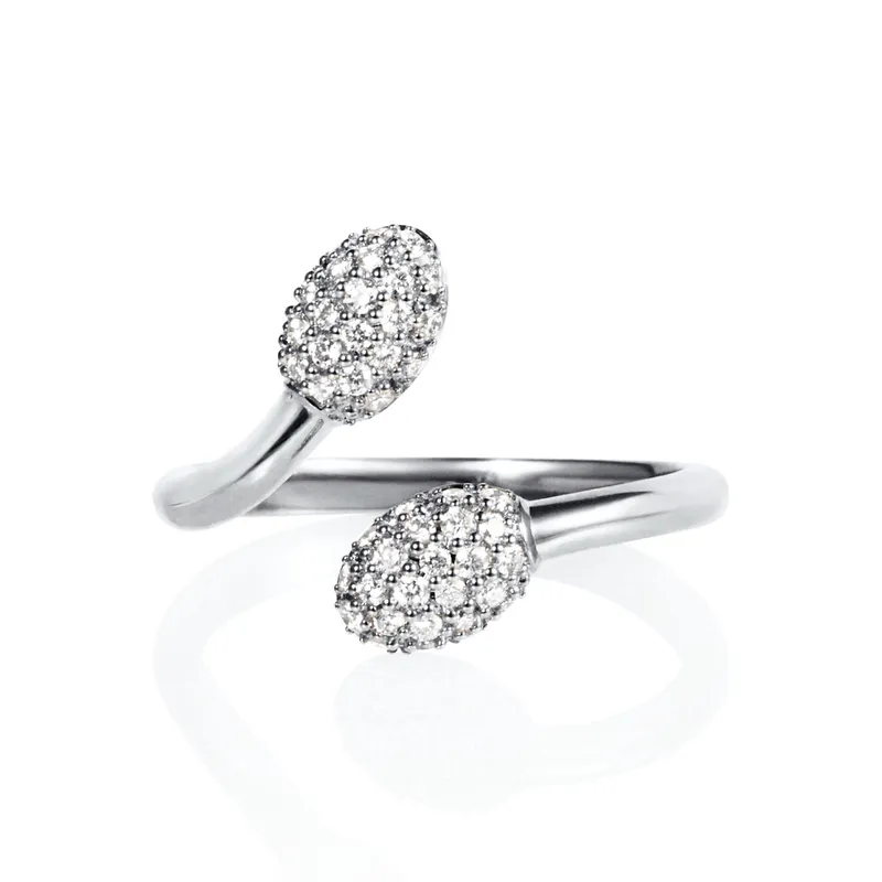 Alternativ bild 0 för Love Bead & Stars Twin Ring White gold 15.00