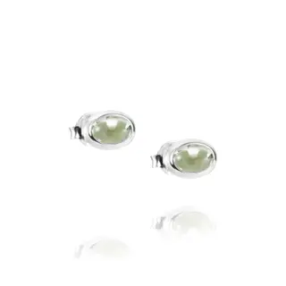 Produktfoto för Love Bead Silver - Green Quartz Örhänge Silver