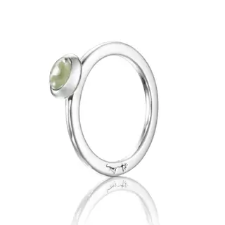 Produktfoto för Love Bead Silver - Green Quartz Ring Silver 15.00 mm