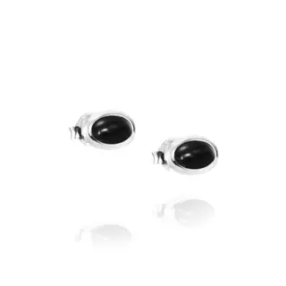 Produktfoto för Love Bead Silver - Onyx Örhänge Silver