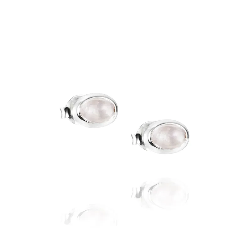 Alternativ bild 0 för Love Bead Silver - Rose Quartz Örhänge Silver