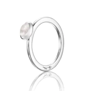 Produktfoto för Love Bead Silver - Rose Quartz Ring Silver 15.00 mm