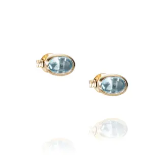Produktfoto för Love Bead - Topaz Örhänge Guld