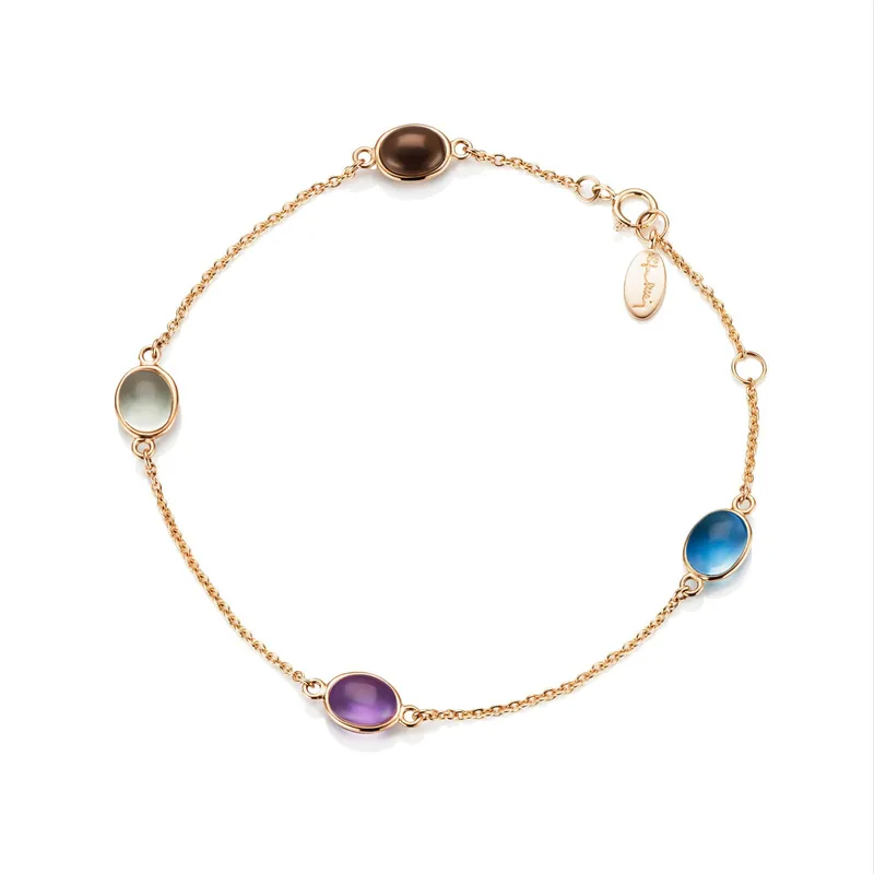 Alternativ bild 0 för Love Beads Flow Armband Guld 17-19 cm