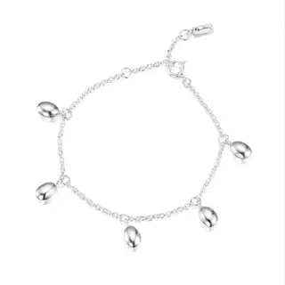 Produktfoto för Love Beads Plain Armband Silver