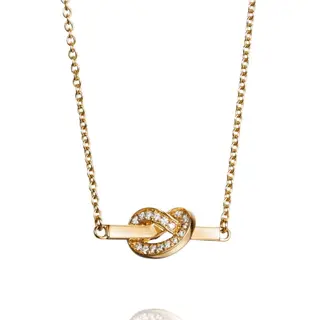 Produktfoto för Love Knot & Stars Halsband Guld 42-45 cm