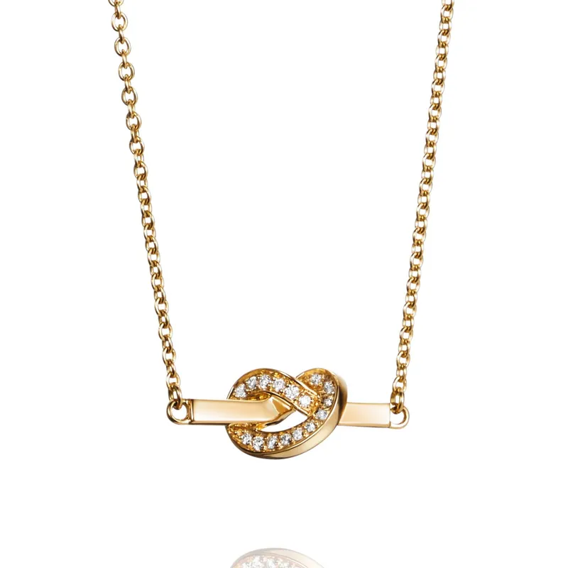 Alternativ bild 0 för Love Knot & Stars Halsband Guld 42-45 cm