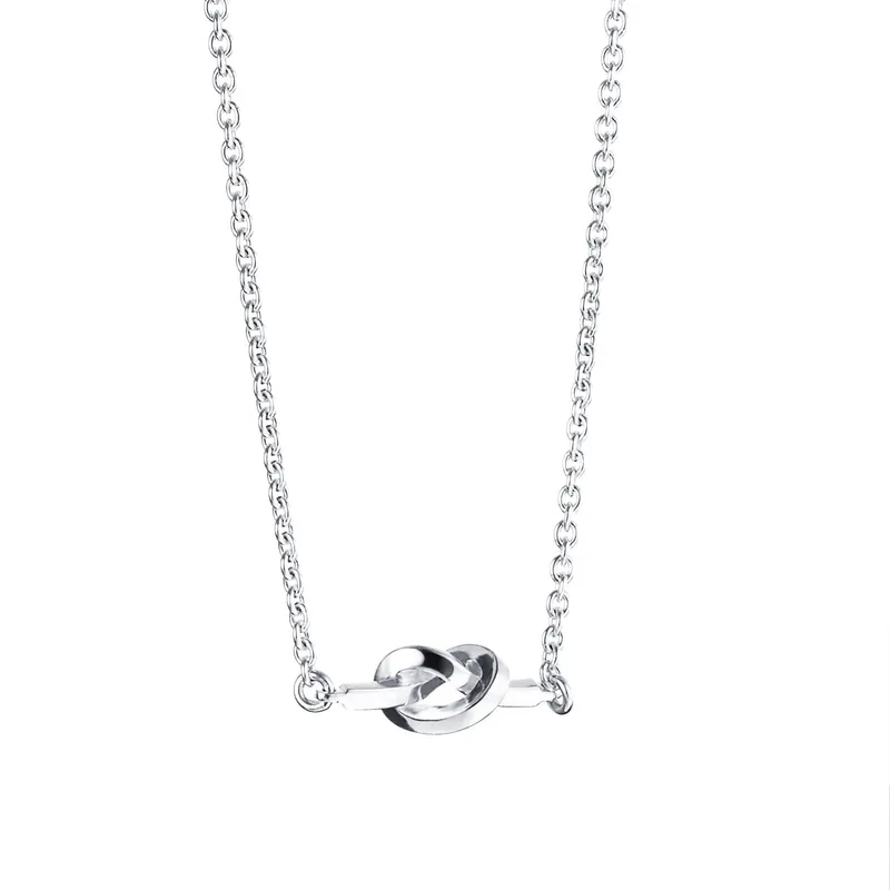 Alternativ bild 0 för Love Knot Halsband Silver 42-45 cm