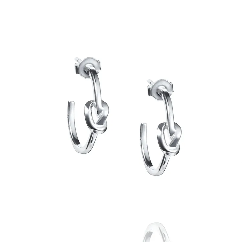 Alternativ bild 0 för Love Knot Hoops