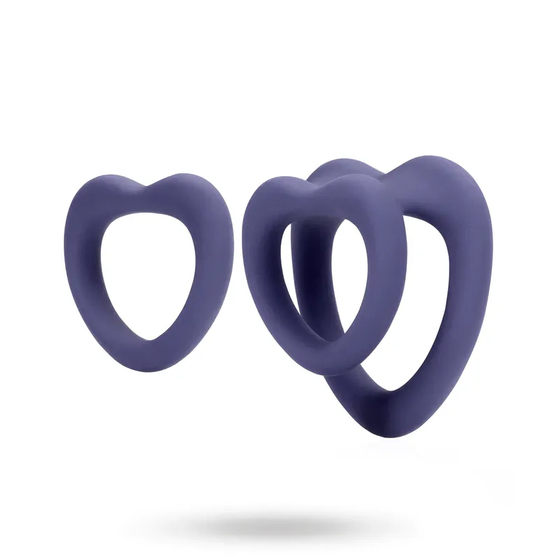 Alternativ bild 0 för Loveline Heart Cockring Set
