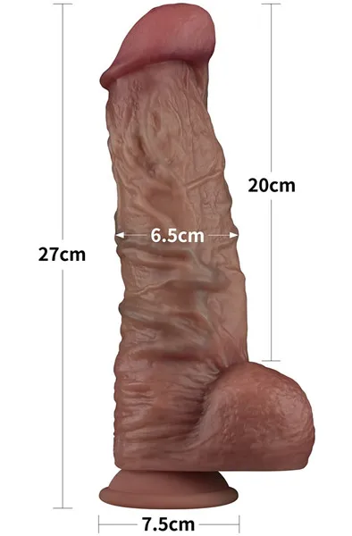 Bild 2 för Lovetoy Dual Layered Cock XXL 27 cm