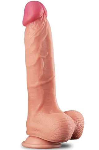 Produktfoto för LoveToy: Dual-Layered Silicone Cock, 25 cm
