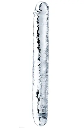 Produktfoto för LoveToy: Flawless Clear Dubbeldildo, 30 cm