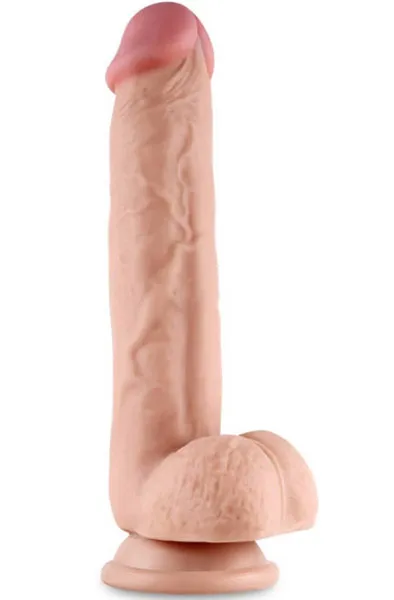 Bild 1 för LoveToy: Sliding-Skin Dildo, 24.5 cm, ljus