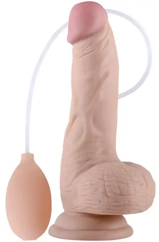 Produktfoto för LoveToy: Soft Ejaculation Cock with Balls, 20 cm