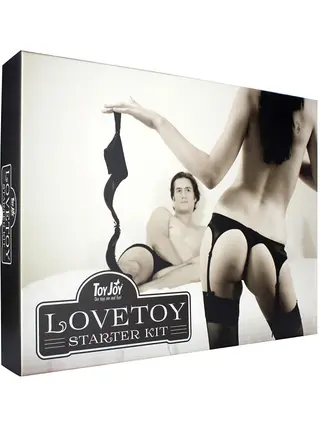 Produktfoto för LOVETOY STARTER KIT - 10 delar - ÖGONBINDEL - VIBRATOR - PISKA - SEXLEKSAK SET
