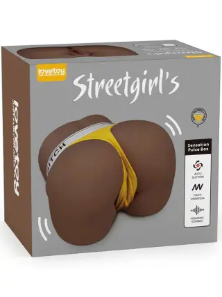 Produktfoto för LoveToy: Streetgirls Sensation Pulse Masturbator No.1, mörk