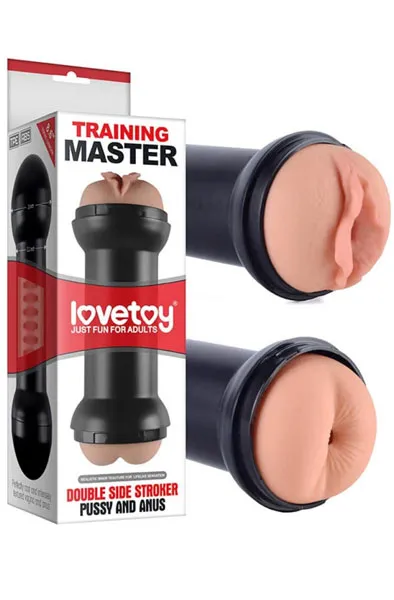 Bild 2 för LoveToy: Training Master, Double Side Stroker, Pussy & Anus