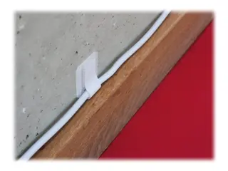 Produktfoto för LTC WALL STRAPS - Kabelhållare - bordsmontering, väggmontering - 9 cm - vit (paket om 10)