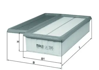 Produktfoto för Luftfilter Mahle