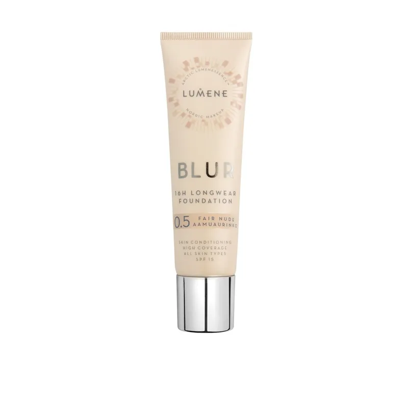 Bild 2 för Lumene Blur 16h Longwear Foundation 0.5 Fair Nude SPF15 30ml