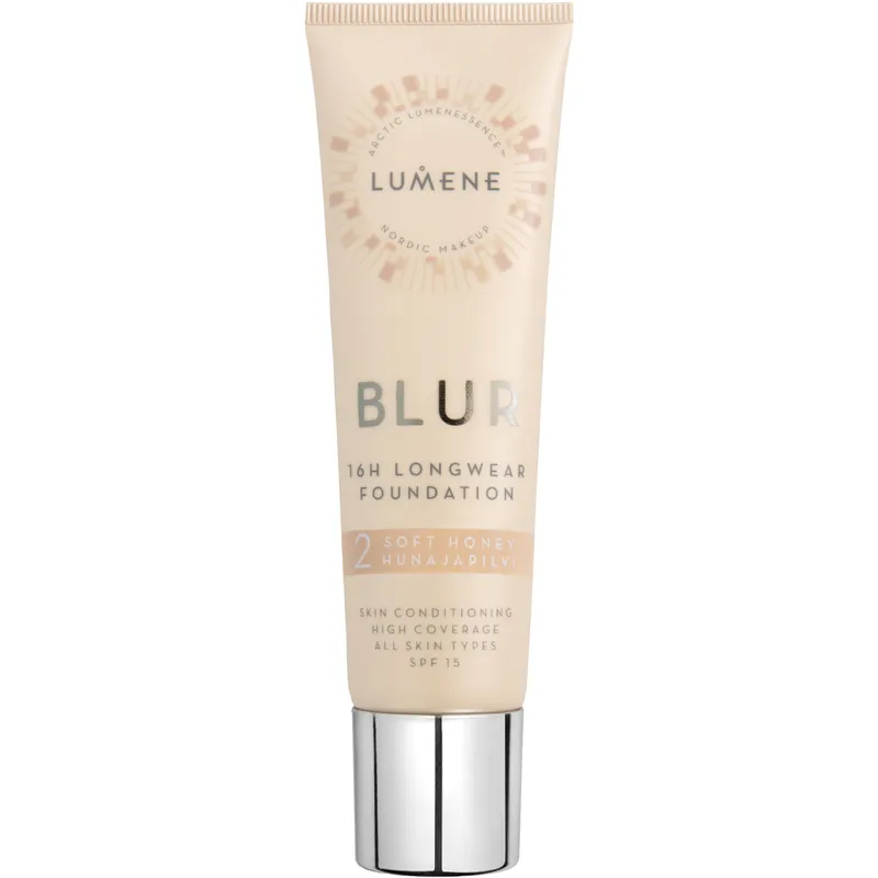 Bild 1 för Lumene Blur 16h Longwear Foundation 2 Soft Honey SPF15 30ml