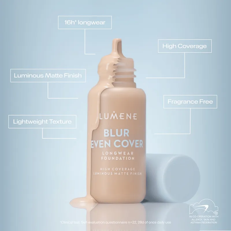 Bild 11 för Lumene Blur Even Cover Foundation 4,5 30ml