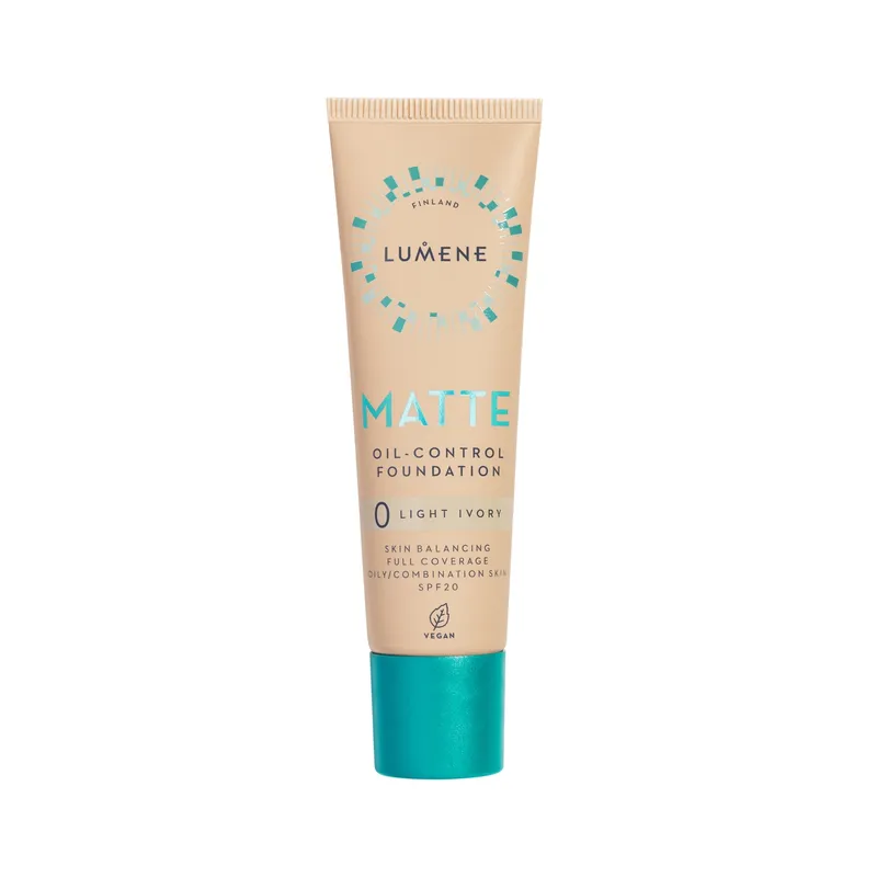Bild 2 för Lumene Matte Oil-Control Foundation SPF20 0 Light Ivory 30 ml