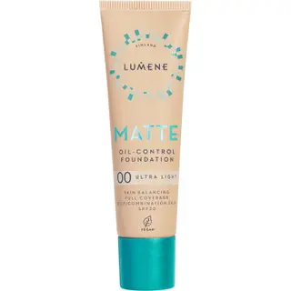 Produktfoto för Lumene Matte Oil-Control Foundation SPF20 00 Ultra Light 30 ml