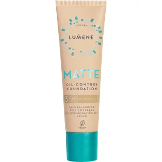 Produktfoto för Lumene Matte Oil-Control Foundation SPF20 3 Fresh Apricot 30 ml