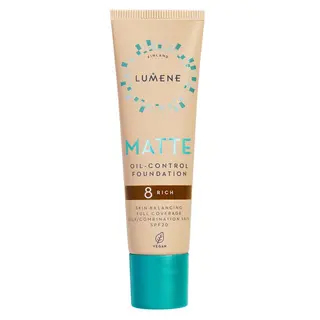 Produktfoto för Lumene Matte Oil-Control Foundation SPF20 8 Rich 30 ml