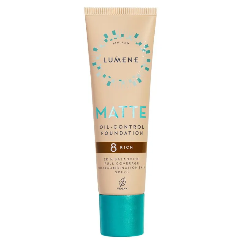 Bild 1 för Lumene Matte Oil-Control Foundation SPF20 8 Rich 30 ml
