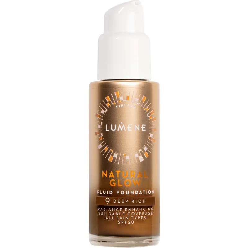 Bild 1 för Lumene Natural Glow Fluid Foundation SPF20 9 Deep Rich 30 ml