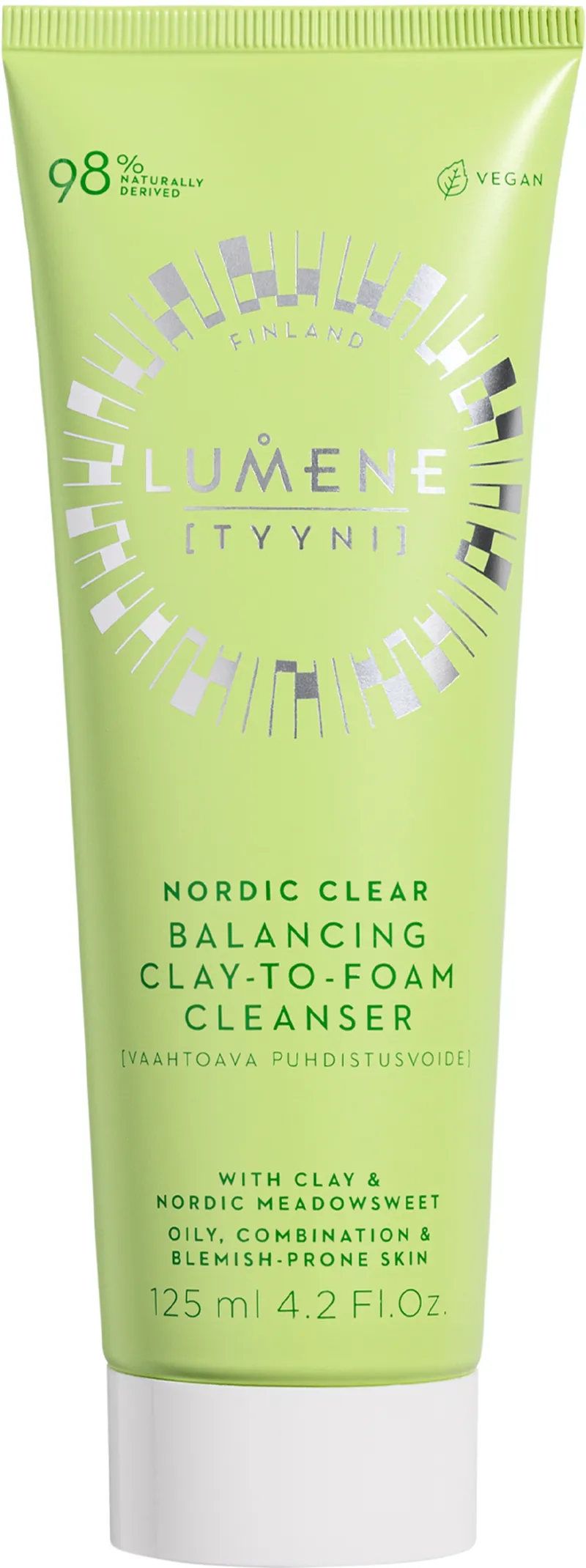 Alternativ bild 0 för Lumene Nordic Clear Balancing Clay-to-Foam Cleanser 125 ml
