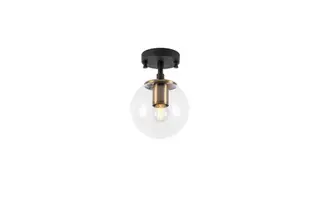 Produktfoto för LUMI Atmaca taklampa - glas och svart metall
