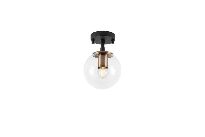 Bild 1 för LUMI Atmaca taklampa - glas och svart metall